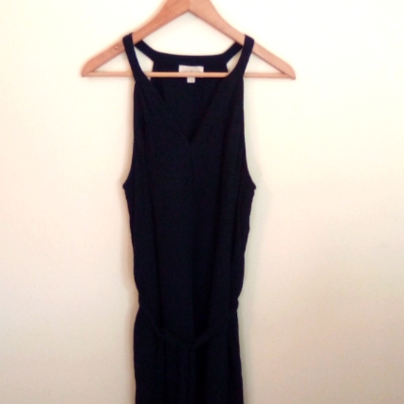 LOFT Dresses & Skirts - Ann Taylor LOFT Navy Blue Cotton Gauze Maxi Dress Size Large